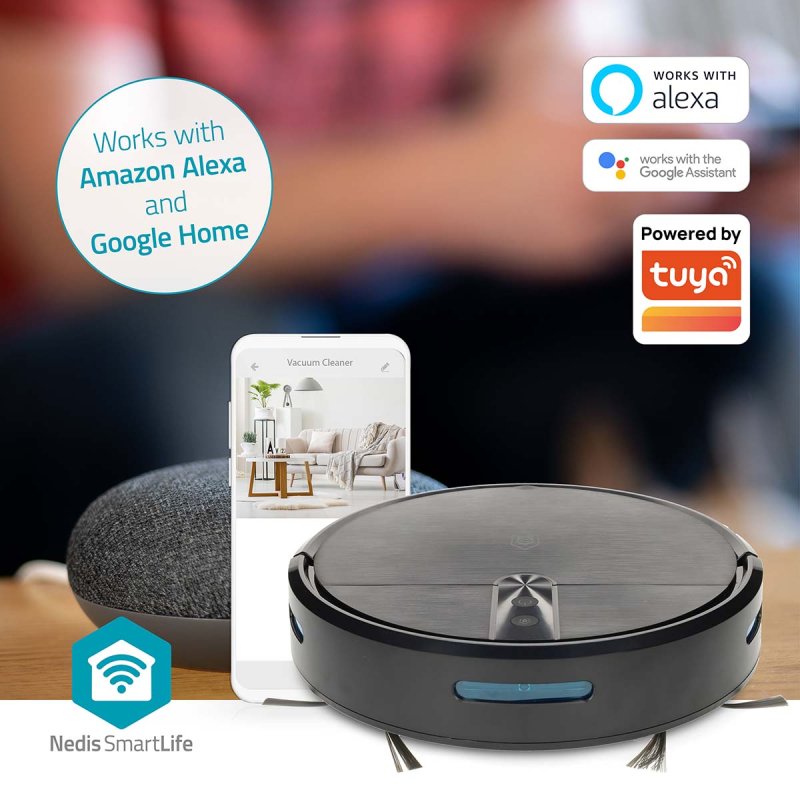 SmartLife Robot Vysavač | Způsob navigace: Náhodný  WIFIVCR10CBK - obrázek č. 2