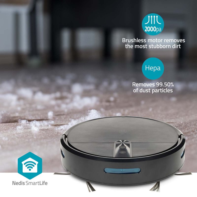 SmartLife Robot Vysavač | Způsob navigace: Náhodný  WIFIVCR10CBK - obrázek č. 3