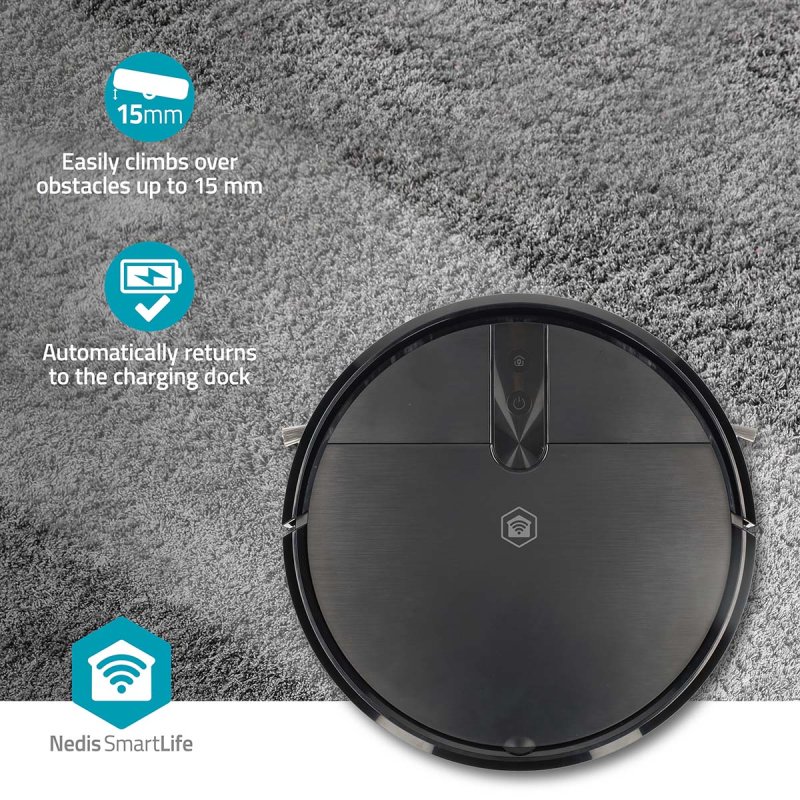 SmartLife Robot Vysavač | Způsob navigace: Náhodný  WIFIVCR10CBK - obrázek č. 4