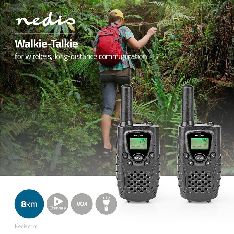 Walkie-Talkie Set | 2 sluchátka  WLTK0800BK - obrázek č. 1