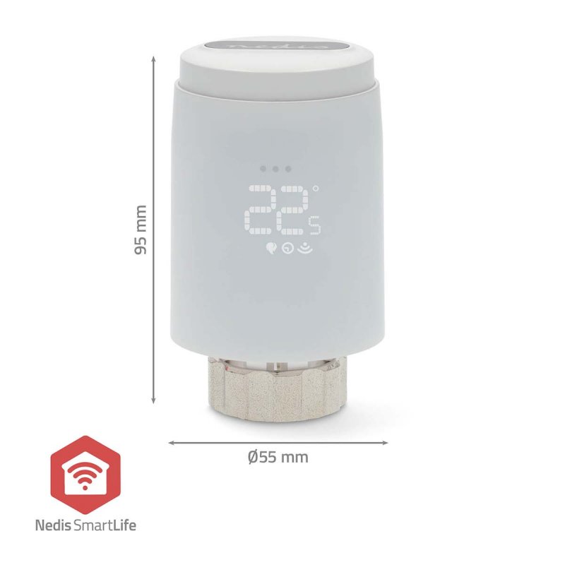 Smartlife termohlavice na radiátor ZBHTR20WT - obrázek č. 3