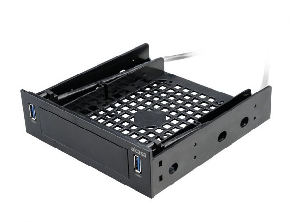 AKASA montážní kit pro HDD do 5,25" s 2x USB 3.0 - obrázek produktu