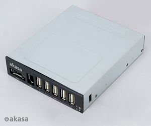 AKASA USB hub USB 2.0 + eSATA + IEEE1394 - interní - obrázek produktu