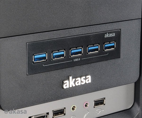 AKASA USB hub USB 3.0 (5x) InterConnect Pro 5S - obrázek č. 2