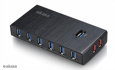 AKASA USB hub 3.0 10x 2xfast Elite 10EX - obrázek produktu