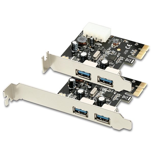 AXAGO PCI-Express adapter 2x USB3.0 Renesas + LP - obrázek č. 2
