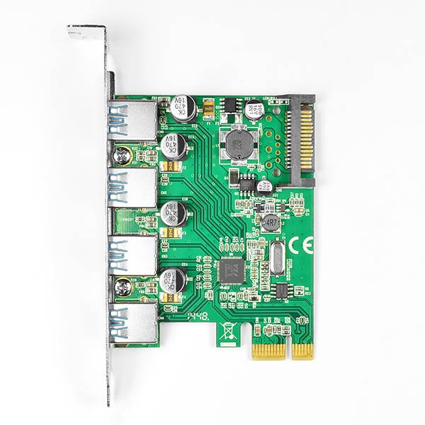 AXAGON PCEU-430V, PCIe adapter 4x USB3.0, UASP, nabíjení 3A, VIA - obrázek č. 3