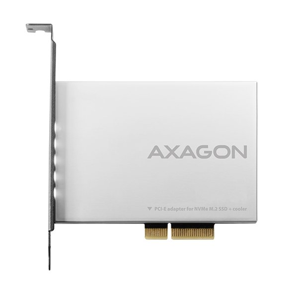 AXAGON PCEM2-NC, PCIe x4 - M.2 NVMe M-key slot adaptér, pasivní chladič - obrázek č. 4