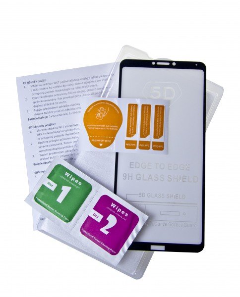 Aligator ochranné sklo GLASS PRINT iPhone 7 Plus/ 8 Plus černá - obrázek č. 1