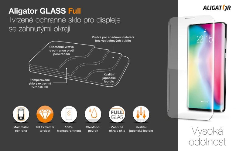 Aligator tvrzené sklo GLASS FULL Xiaomi 13 Pro - obrázek č. 3
