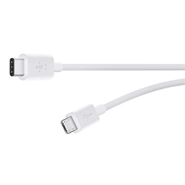 BELKIN MIXIT kabel USB-C to MicroUSB, 1.8m, bílý - obrázek produktu