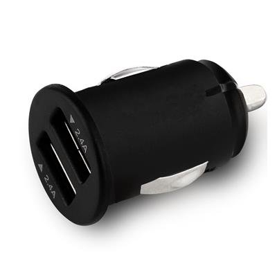 C-TECH Nabíječka USB do auta UCC-01, 2x USB, 2,4A, černá - obrázek produktu