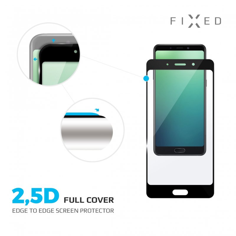 Tvrzené sklo FIXED ZenFone 4 Max (ZC554KL), černé - obrázek č. 1