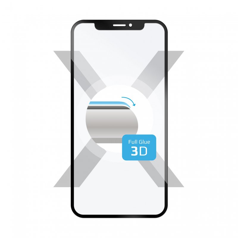 3D sklo FIXED iPhone 6/ 6S, plné lepení,bílé - obrázek produktu