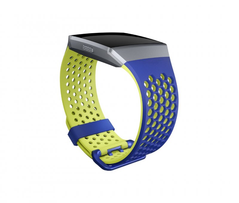 Fitbit Ionic sportovní řemínek Blue Yellow - Large - obrázek č. 1