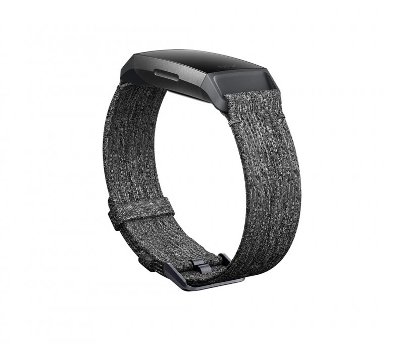 Fitbit Charge 3 sportovní řemínek Woven Charcoal Large - obrázek produktu