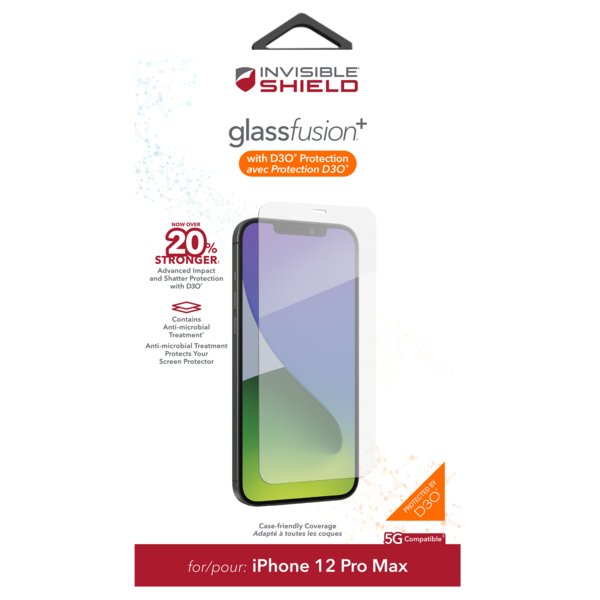 InvisibleShield Fusion+ D3O hybridní sklo iPhone 12 Pro Max - obrázek produktu