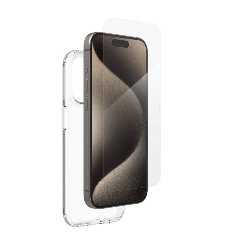 InvisibleShield Elite 360° sklo + kryt iPhone 15 Pro průhledný - obrázek produktu