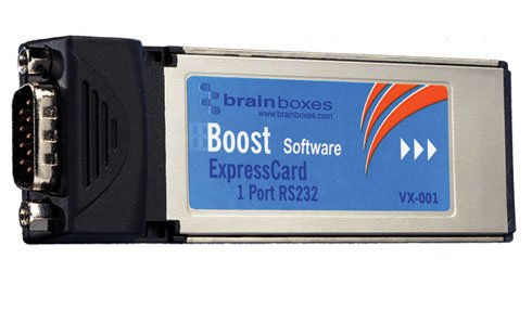 Brainboxes VX-001-001 ExpressCard 1 Port RS232 - obrázek produktu