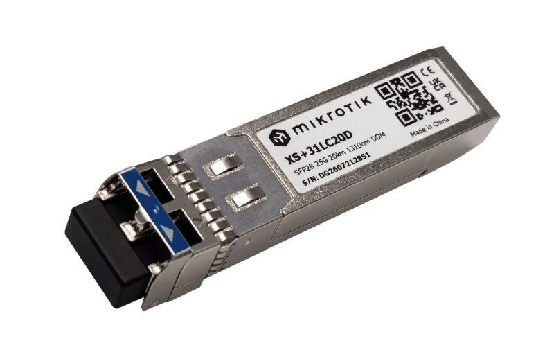 MikroTik XS+31LC20D, SFP / SFP+ / SFP28, 1 / 10 / 25G, SM, 20km, 1310nm - obrázek produktu