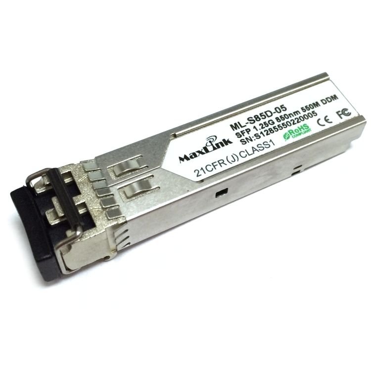 MaxLink 1.25G SFP optický modul, MM, 850nm, 550m, 2x LC konektor, DDM - obrázek produktu