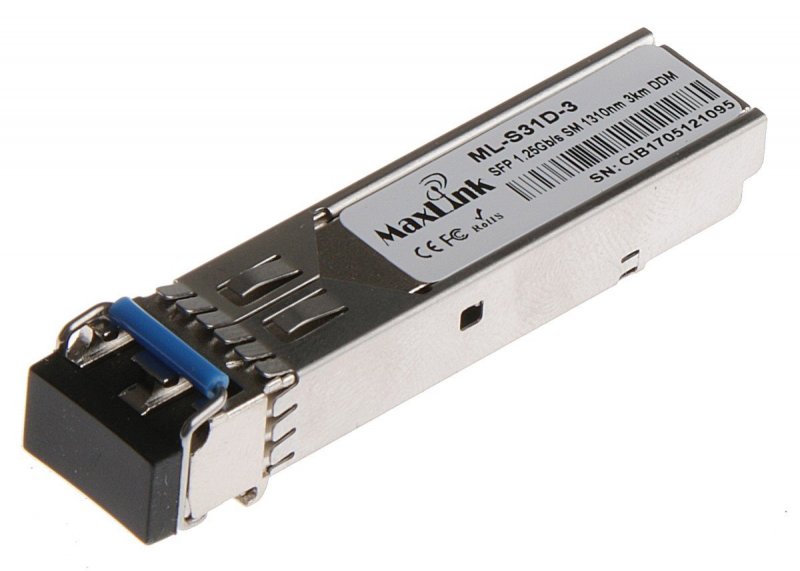 MaxLink 1.25G SFP HP modul, SM, 1310nm, 3km, 2x LC konektor, DDM, HP kompatibilní - obrázek produktu