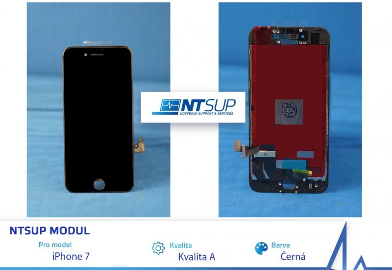 NTSUP LCD modul iPhone 7 černý kvalita A - obrázek produktu