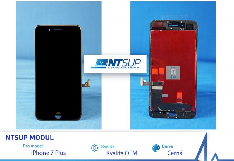 NTSUP LCD modul iPhone 7 PLUS černý kvalita B - obrázek produktu