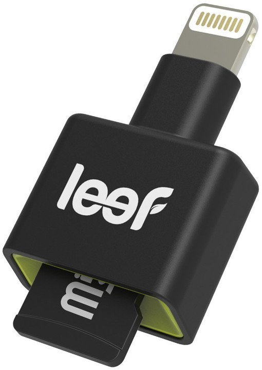 Leef iAccess3 iOS microSD card reader Black - obrázek produktu