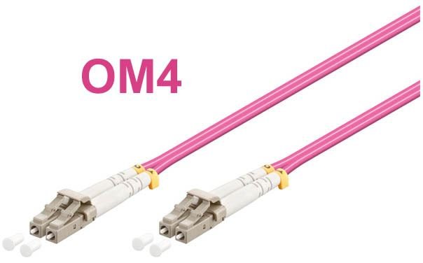 Optický patch kabel duplex LC-LC 50/ 125 MM 2m OM4 - obrázek produktu