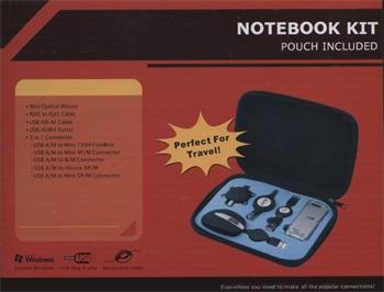 PremiumCord USB Travel Kit pro notebooky - myš,hub,redukce,kabel - obrázek produktu