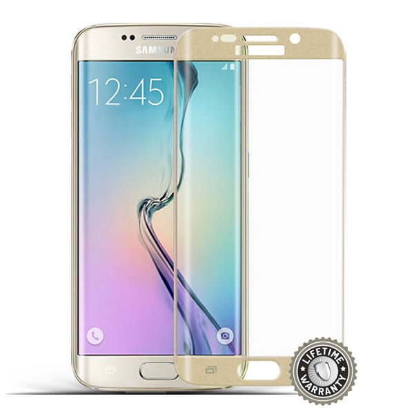 Screenshield™ SAMSUNG G928 Galaxy S6 Edge Plus Tempered Glass protection (Gold) - obrázek produktu