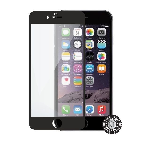 Screenshield APPLE iPhone 6 Plus /  6S Plus Tempered Glass protection (full COVER black) - obrázek produktu
