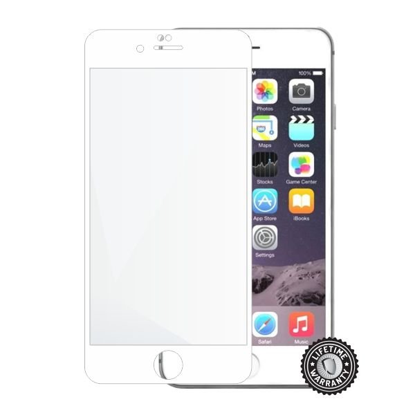 Screenshield APPLE iPhone 6 Plus /  6S Plus Tempered Glass protection (full COVER white) - obrázek produktu