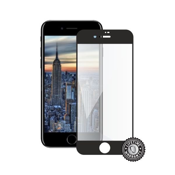 Screenshield APPLE iPhone 8 Tempered Glass Protection (full COVER black) - obrázek produktu
