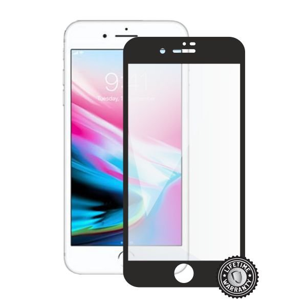 Screenshield APPLE iPhone 8 Plus Tempered Glass Protection (full COVER black) - obrázek produktu