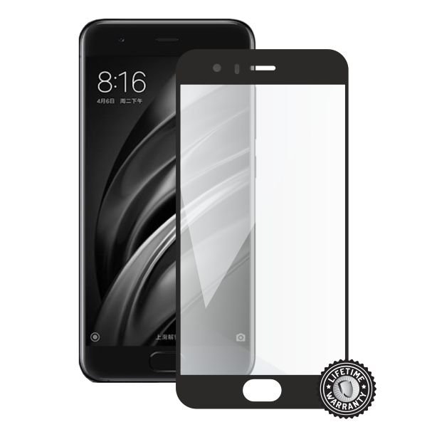 Screenshield XIAOMI Mi6 Global Tempered Glass protection (full COVER black) - obrázek produktu