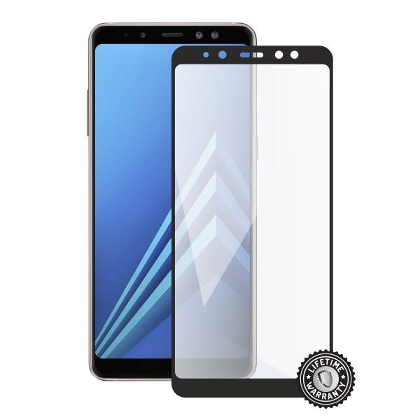 Screenshield SAMSUNG A530 Galaxy A8 (2018) Tempered Glass protection (full COVER black) - obrázek produktu