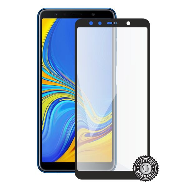 Screenshield SAMSUNG A750 Galaxy A7 (2018) Tempered Glass protection (full COVER black) - obrázek produktu