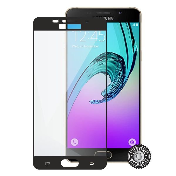 Screenshield SAMSUNG A510 Galaxy A5 (2016) Tempered Glass protection (full COVER Black) - obrázek produktu