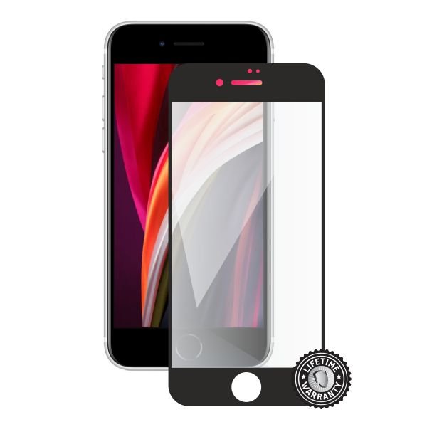 Screenshield APPLE iPhone SE 2020/ 2022 Tempered Glass protection (full COVER black) - obrázek produktu