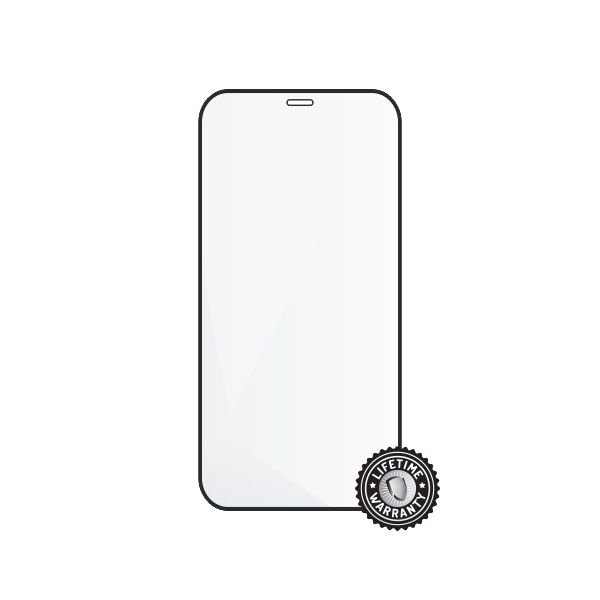 Screenshield APPLE iPhone 12 mini  5.4" Tempered Glass protection (full COVER black) - obrázek produktu