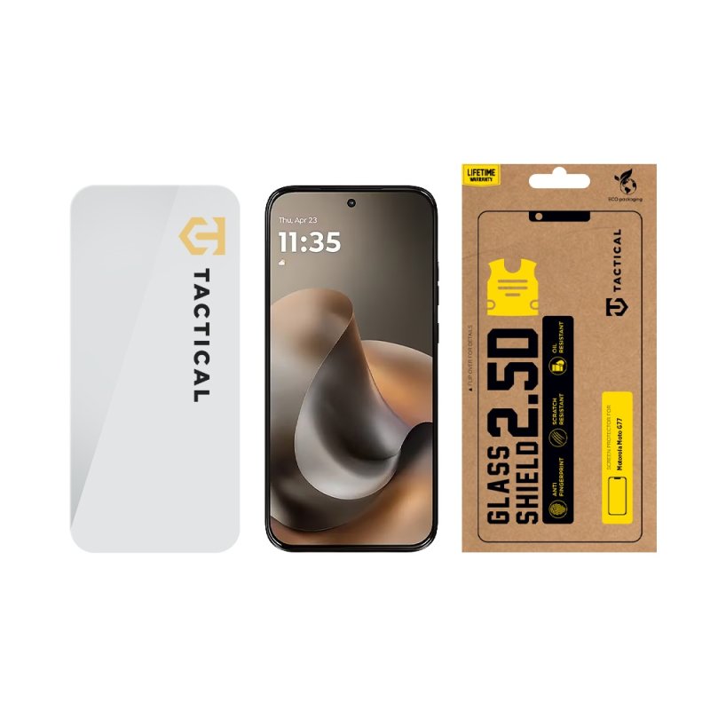 Tactical Glass Shield 2.5D sklo pro Motorola Moto G77 Clear - obrázek č. 2