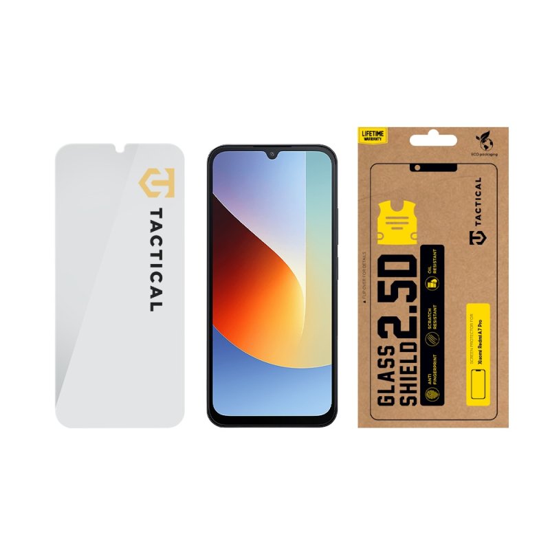 Tactical Glass Shield 2.5D sklo pro Xiaomi Redmi A7 Pro Clear - obrázek č. 2