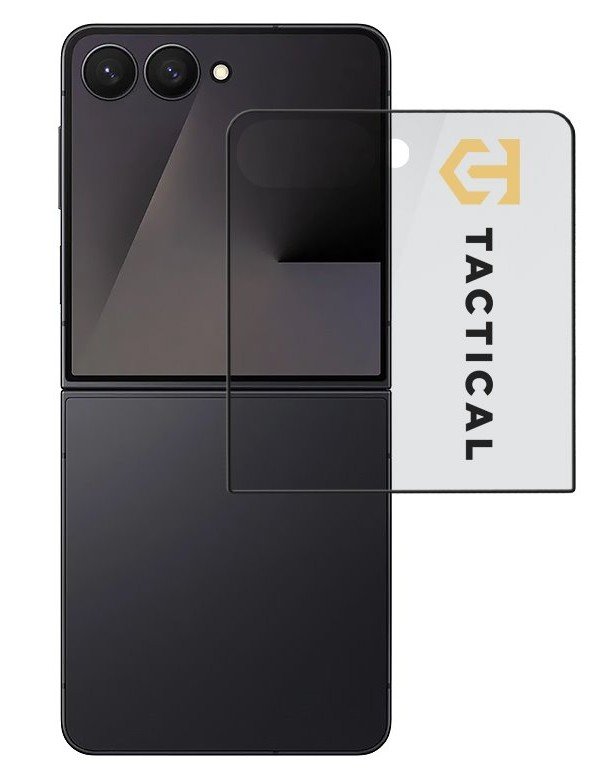 Tactical Glass Shield 5D sklo (Vnější) pro Samsung Galaxy Z Flip 7 Black - obrázek produktu