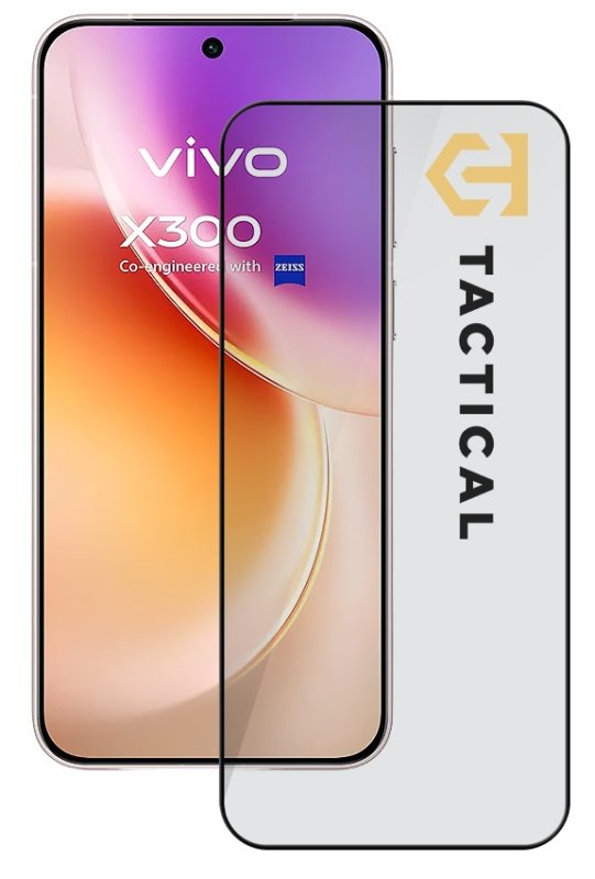Tactical Glass Shield 5D sklo pro Vivo X300 Black - obrázek produktu