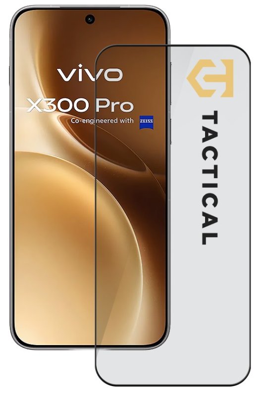 Tactical Glass Shield 5D sklo pro Vivo X300 Pro Black - obrázek produktu