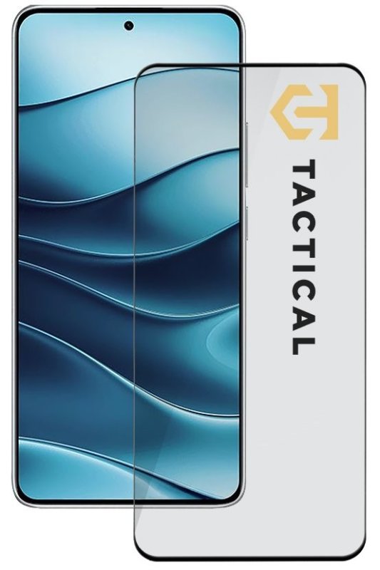 Tactical Glass Shield 5D sklo pro Xiaomi Redmi Note 15 4G / 5G Black - obrázek produktu
