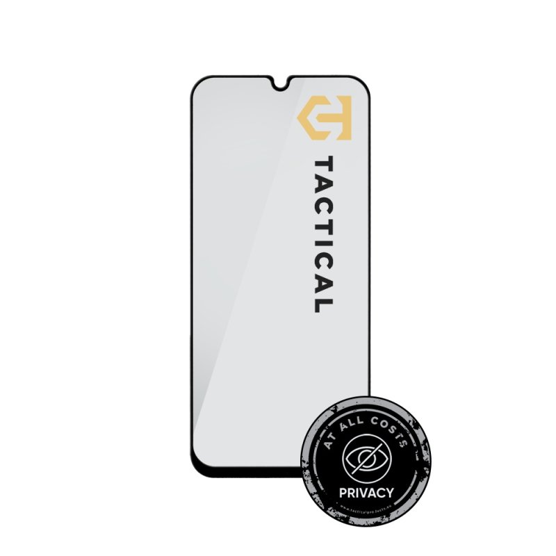 Tactical Glass Shield Privacy Stealth 5D sklo pro Xiaomi Redmi A7 Pro Black - obrázek č. 1