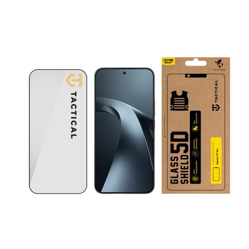 Tactical Glass Shield 5D sklo pro Xiaomi 17T Pro Black - obrázek č. 2
